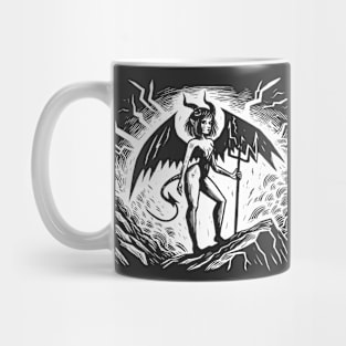 Retro Devil Girl Mug